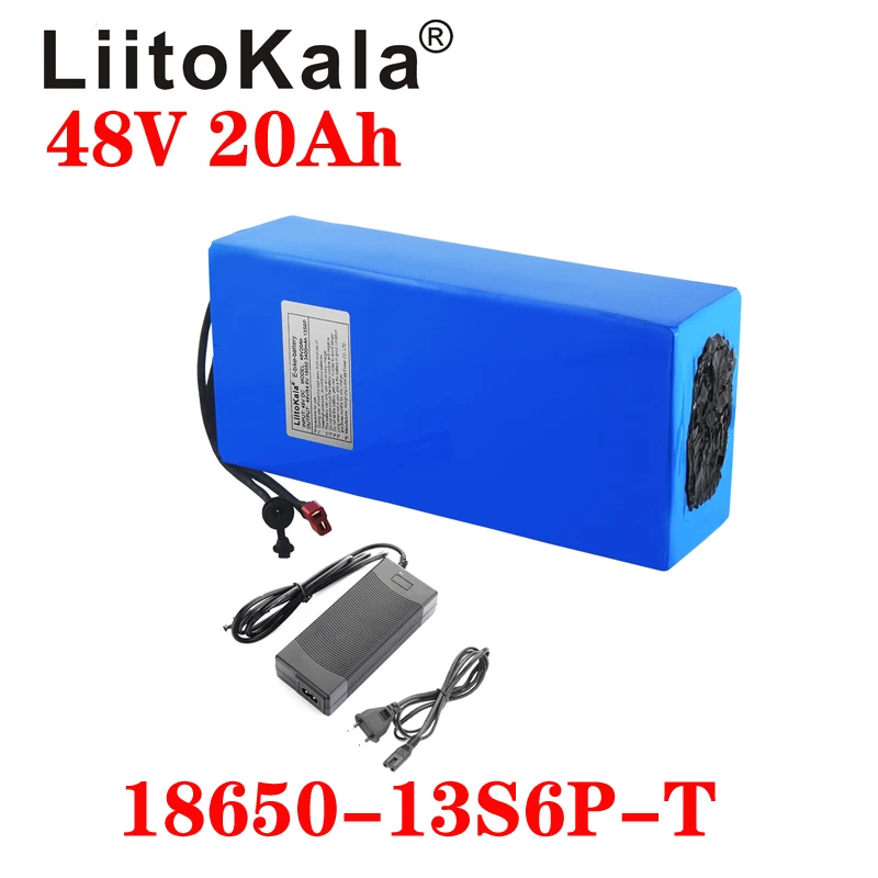 Аккумулятор LiitoKala для электровелосипеда 48 В 20 А · ч 18650 дюйма|Батарея