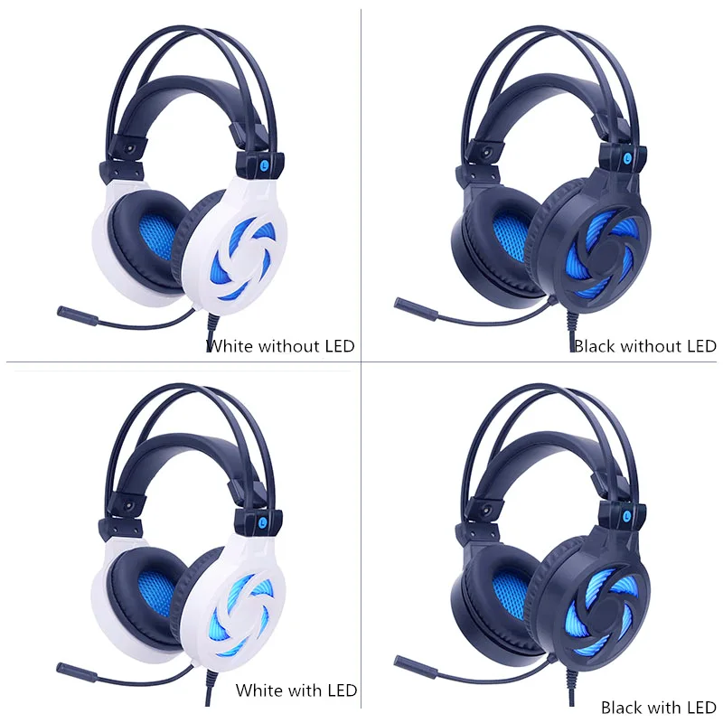 PS4 Gaming Headset Wired PC Stereo Headphones Earphones with Microphone for Xiaomi Phone New Xbox One/Laptop Tablet Gamer