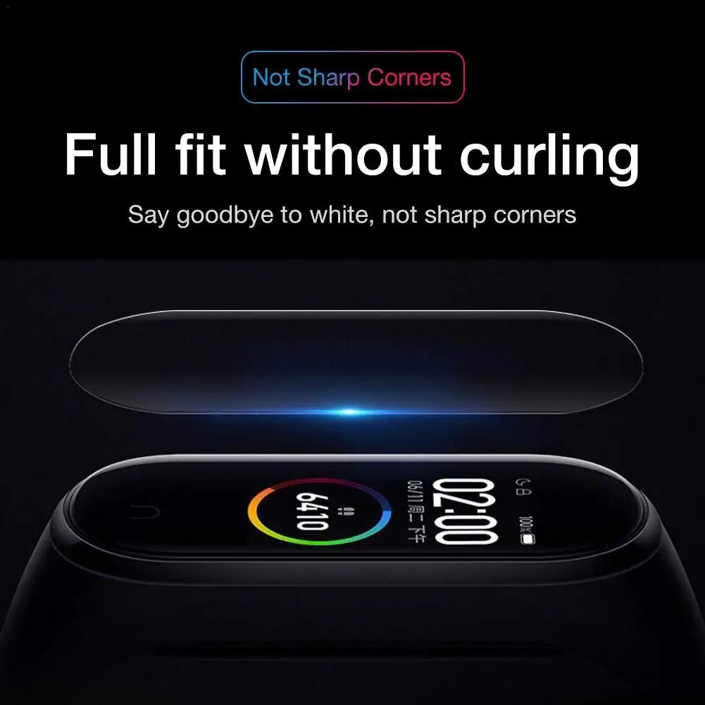 Mi jobs mi Band 3 4 защитная пленка для экрана Xiaomi mi Band 4 3 Смарт-браслет аксессуары полноэкранная проницаемая пленка