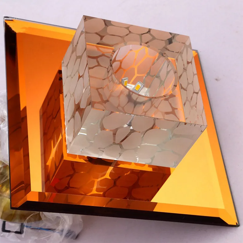 Crystal Led Ceiling Lights Modern Plafonnier Led Ceiling Lamp 3W Bedroom Living Room Lights Plafondlamp Aisle Corridor Porch AC