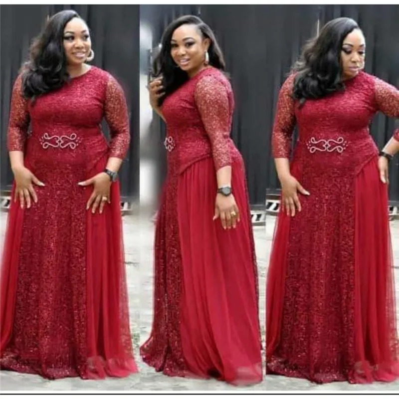 African Dress For Women Lace Round Neck Mid-sleeve Daily Party Evening Dress African Clothing Print Dashiki Ladies Clothing