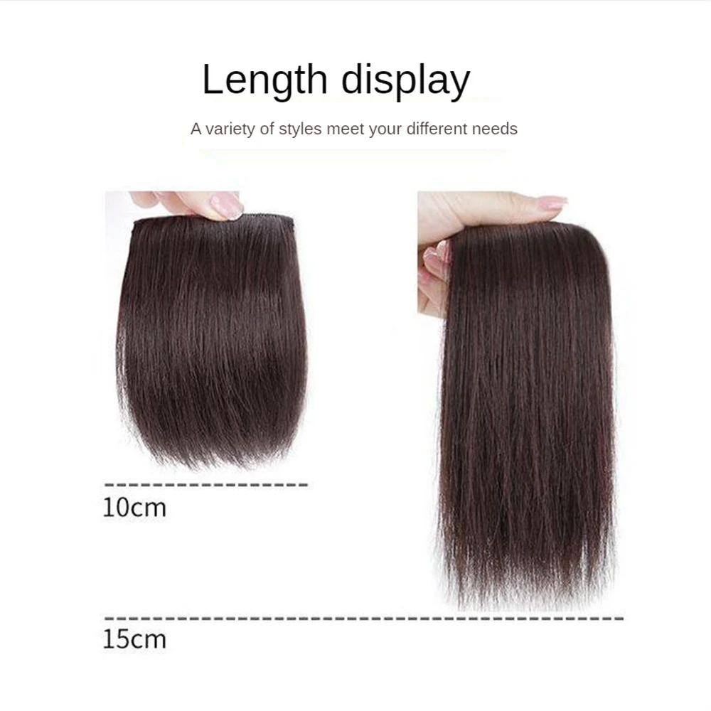 Hair Bun Clip False Bangs Synthetic Pads In One Piece Invisable Seamless Lining of Natural Cover Top Hairpiece Accessories Tools