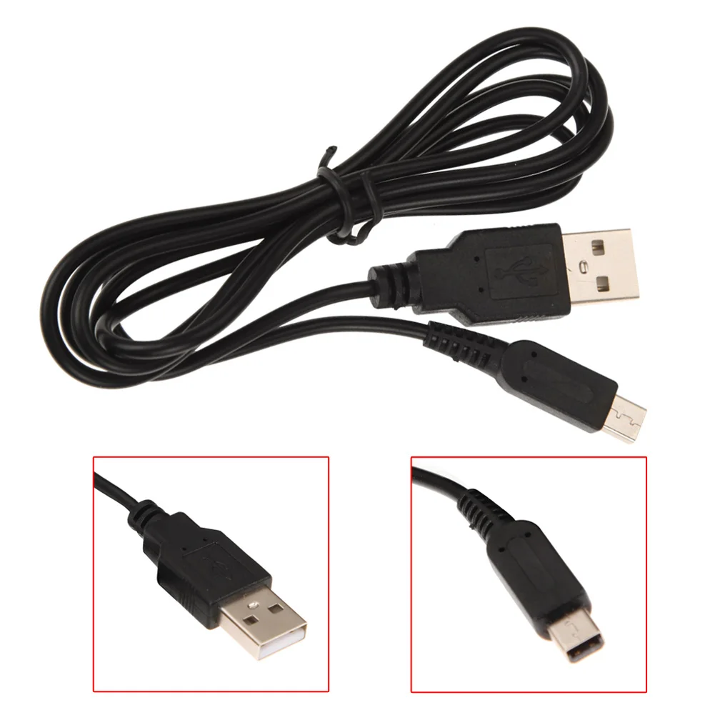 1 2m Game Data Sync USB Charing Power Cable Cord Charger Cables for Nintendo 3DS DSi