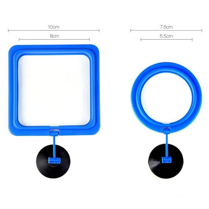 Prevent Feed Floating Everywhere Aquarium Square Circle Feeding Ring Fish Tank Station Fish Food Feed Feeding Ring fish aquarium