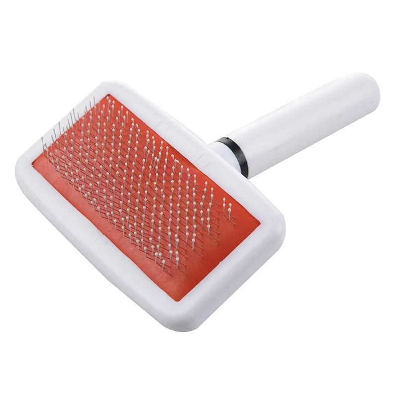 

Pet Dog Cat Shedding Grooming Pin Hair Brush Comb White