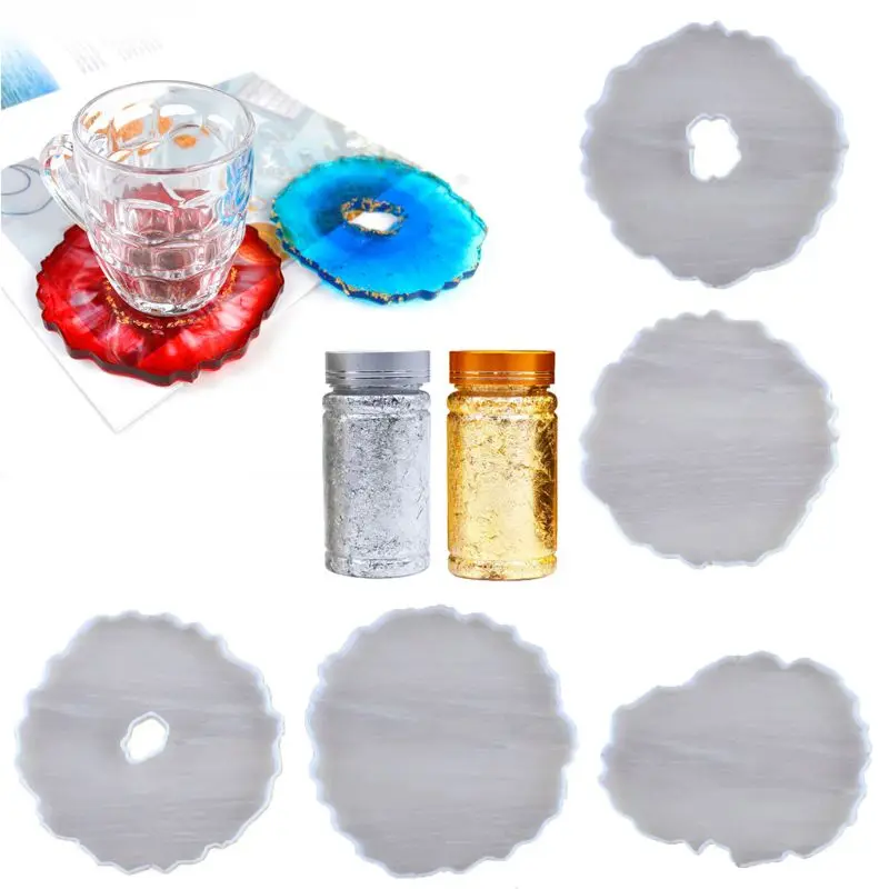 

Large Irregular Wave Round Coaster Mold Cup Mat Silicone Resin Mold Epoxy Resin Cement Casting Jewelry Making Art Tools