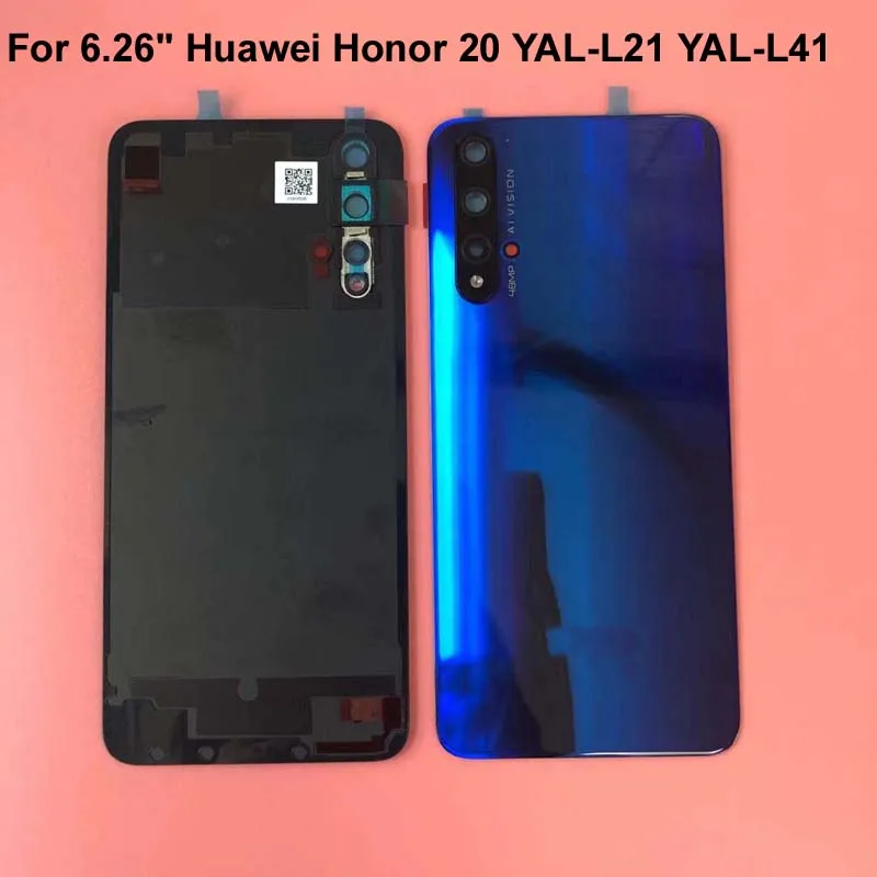 Оригинальная задняя крышка из закаленного стекла 3D для Huawei Honor 20 запасные части