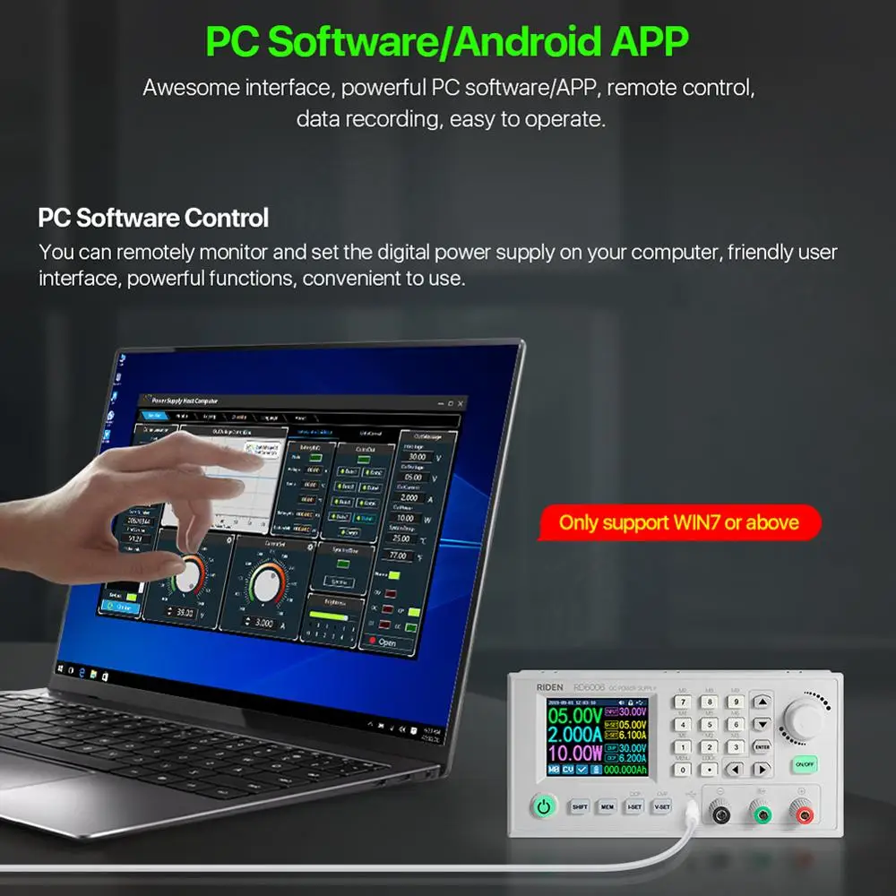 RD6006 RD6006W USB wifi напряжение тока dc-dc понижающий модуль питания понижающий преобразователь напряжения вольтметр 60 в 6A