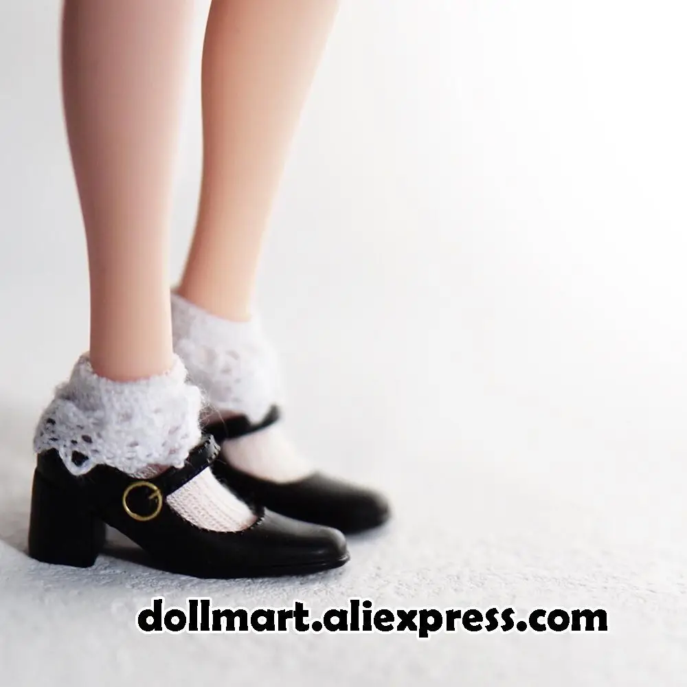 CCS Momoko Ruruko Blythe doll 27cm Obitsu Mid-Calf Lace-Up Boots Beige 