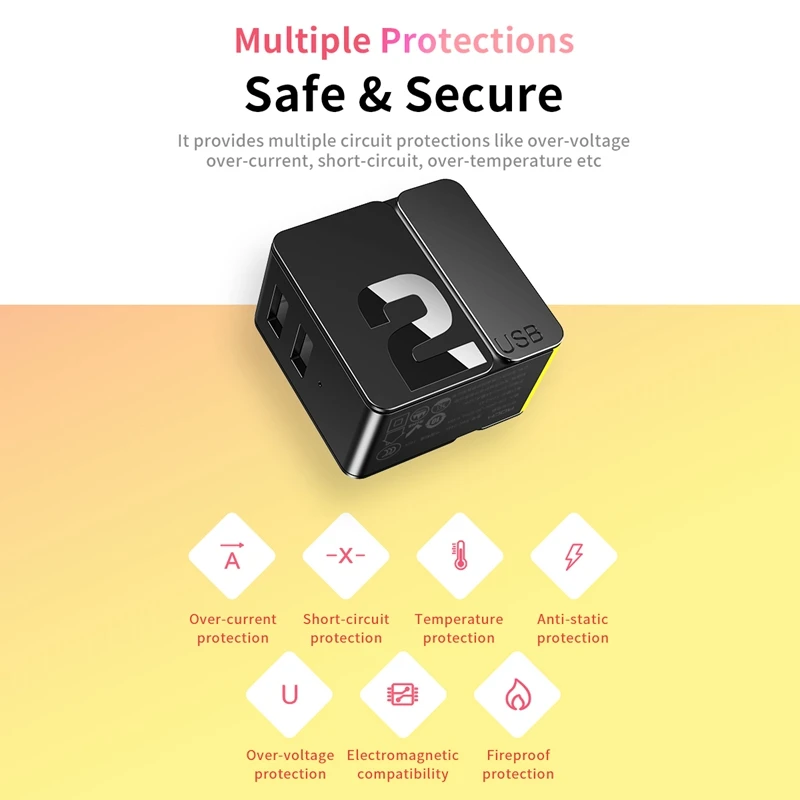 ROCK EU Plug 4A Max 4 порта USB быстрое зарядное устройство для iPhone Зарядка samsung iPad Xiaomi