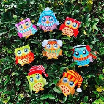 

Prajna Cartoon Owl Animal Patches Iron On Patches On Clothes Embroidered Patches For Clothing Applique Stripes On Kids Jackets