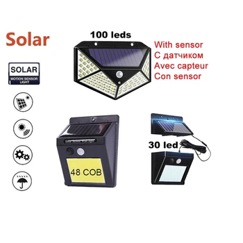 

3 Modes PIR Motion Sensor LED Solar lamp Solar Rechargeable Energy Saving Security Lights Outdoor Waterproof Porch Garden light
