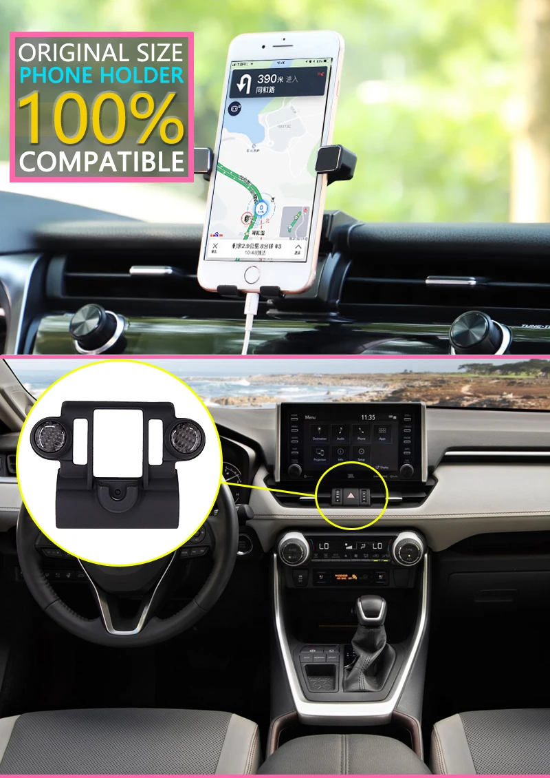Автомобильный держатель мобильного телефона для Toyota RAV4 XA50 RAV 4 50 MK5 gps Поддержка беспроводной зарядки телефона кронштейн аксессуары