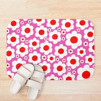 

Retro 60 s Bright Flowers Bath Mat Dropship Cartoon Cat Animal Non Slip Bath Mat For Bathroom Carpet Rugs Tapis Salle