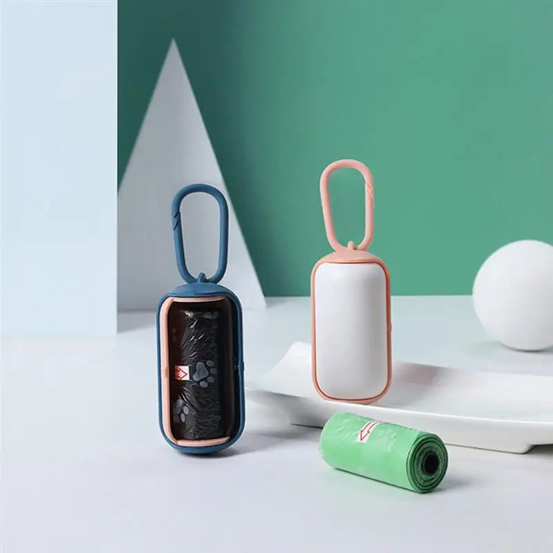 

Portable Pet Dog Poop Bag Dispenser Waste Garbage Holder Dispensers With Garbage Bags Set Pets Trash Cleaning Supplies