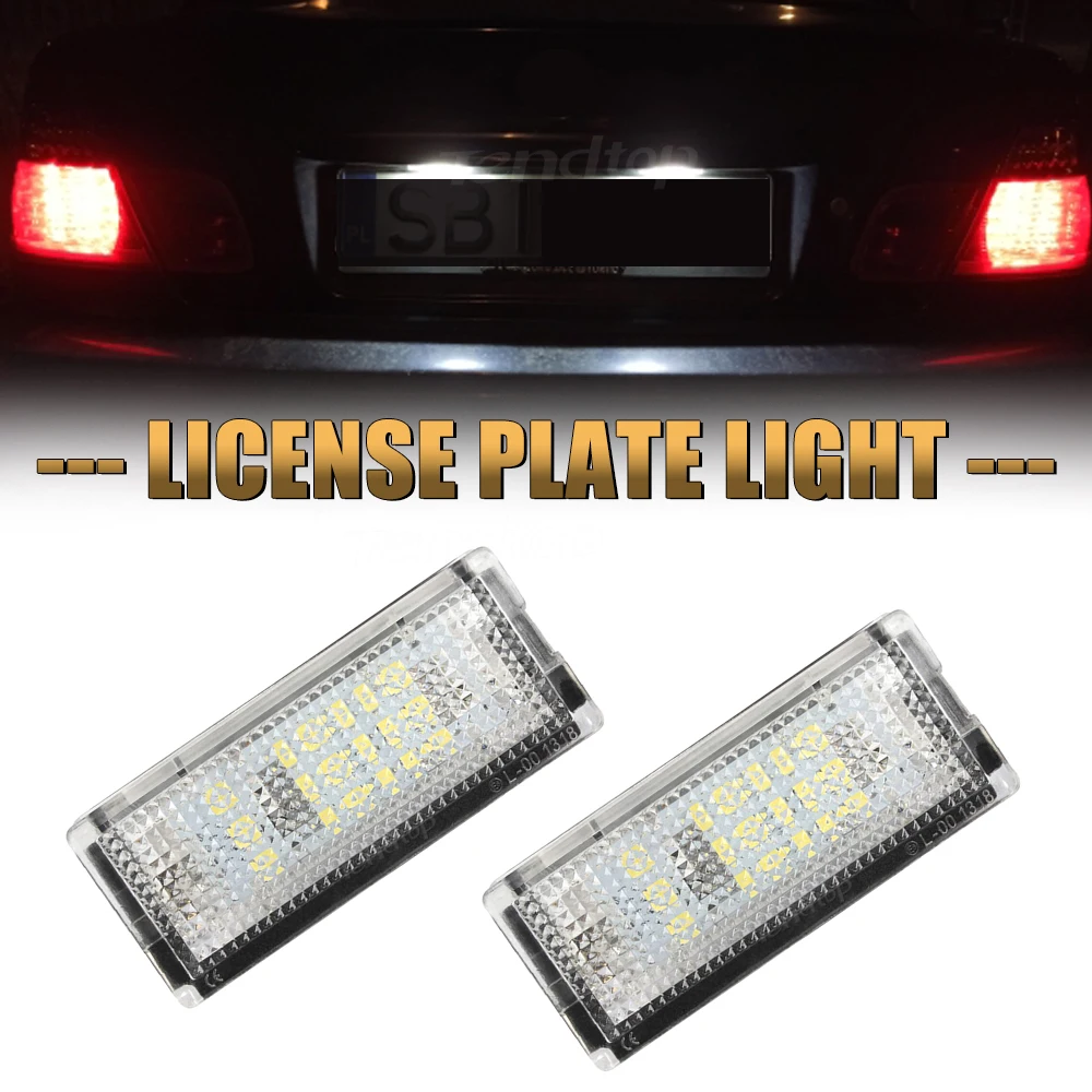 License Plate Lights For BMW E46 4D 1998 1999 2000 2001 2002 2003 12V LED Number Lamps White Led CANBUS No Error | Автомобили и