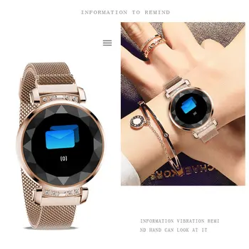 

Crystal diamond Smart Bracelet Women Blood Pressure Measurement Smart Watch Fitness Tracker Smart Band Ip68 Waterproof Watch