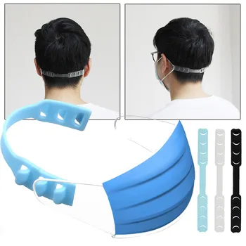 

5pcs Mask Hook Prevent Ear-pulling Adjustable Mask Rope Extension Buckle TPU Mask Buckle Anti-skid Drop Anti-Hole Ear Hot Sale