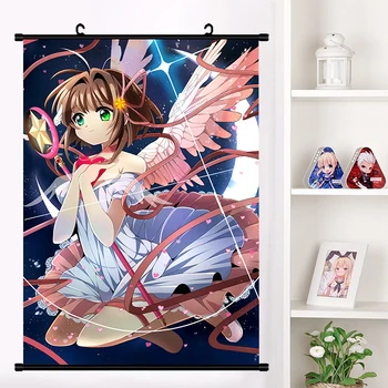 

Anime Cardcaptor Sakur LI SYAORAN Wall Scroll Mural Poster Wall Hanging Poster Otaku Home Decor Collection Gifts dropshipping