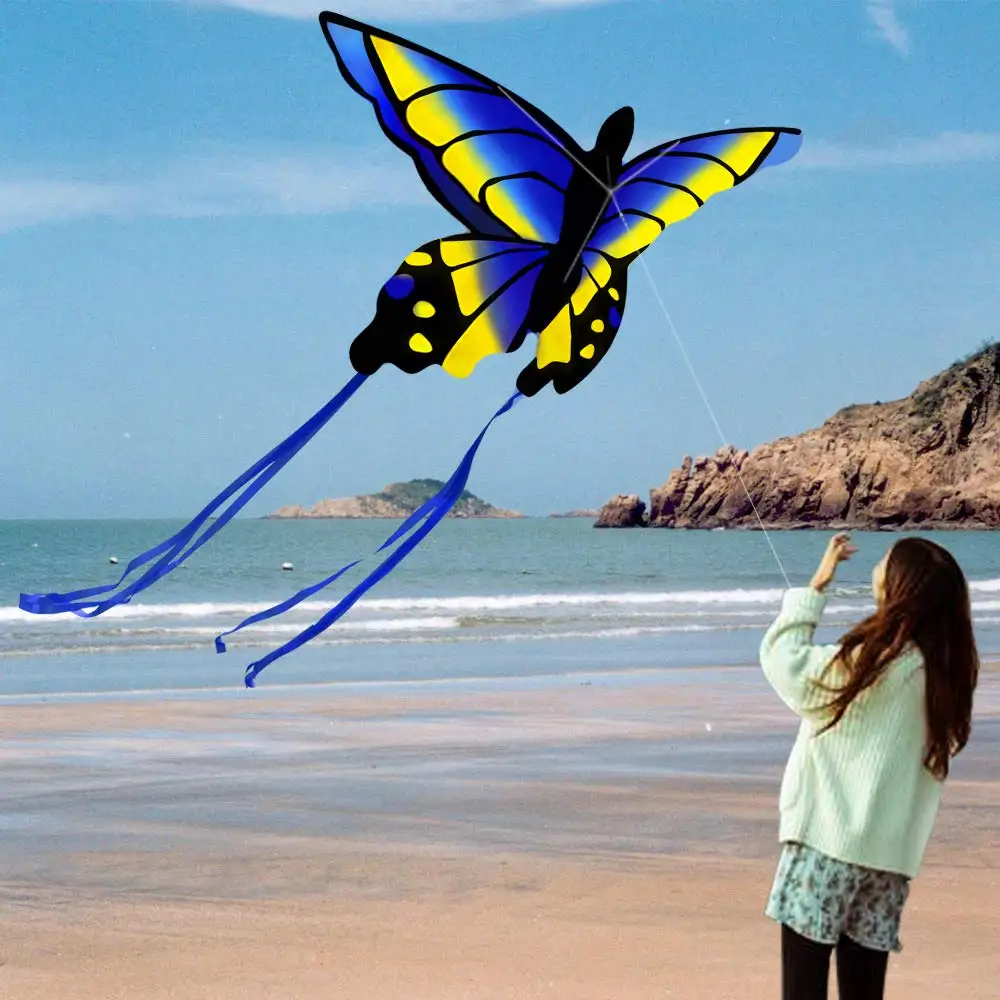 Aquilone Farfalla Con Cristalli Viola – 140 Cm, Facile Da Volare Per Bambini E Adulti – Gioco All'Aperto Estivo - 2