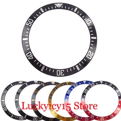 New Arrival Alloy Aluminum Slope 38mm*30.6mm Watch Bezel Insert Fit SUB/GMT Case