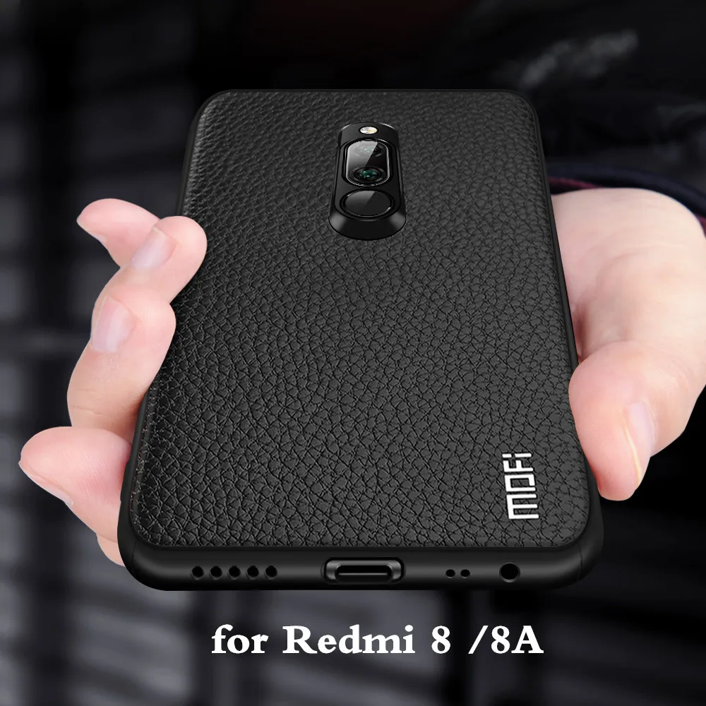 Чехол для Redmi 8 Mi 8A чехол Xiaomi Redmi8 задний корпус Xiomi A ТПУ искусственная кожа мягкий