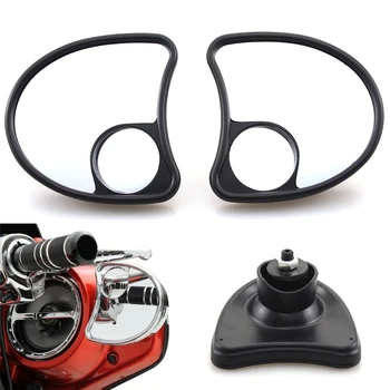 

Black Motorcycle Adjustable 10MM Rearview Fairing Mirror For Harley Street Electra Glide FLHX 1996-2013