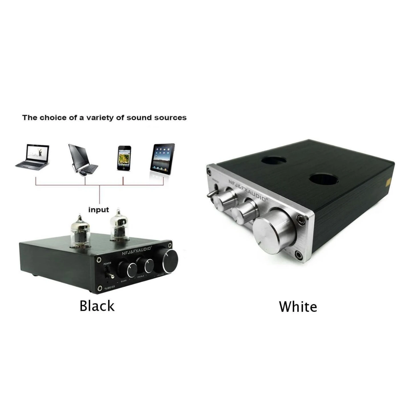 White&HiFi AUX Preamp Pre-Amplifier T7 Tube Phono Stage RIAA MM Turntable Latest Useful Durable New