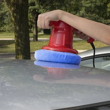 

Car Polisher Pad Bonnet Soft Microfiber Polishing Buffing Pad Cover Plush Car Polishing Waxing Sleeve Pad Cover