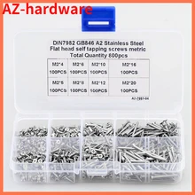 

Stainless Steel Flattop Self Tapping Screw Combination Suit High strength Self-Tapping Screws Assortment Set For Wood Furniture