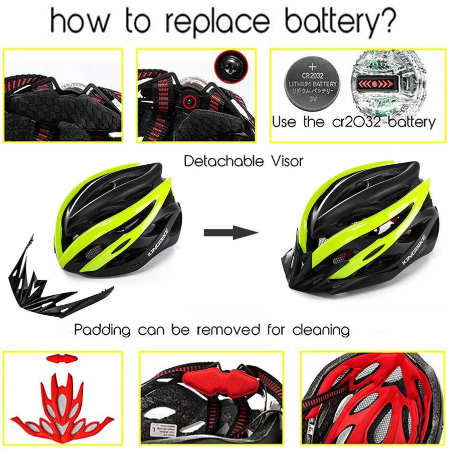 Велосипедные шлемы KINGBIKE MTB зеленый ультралегкий шлем из пенополистирола и