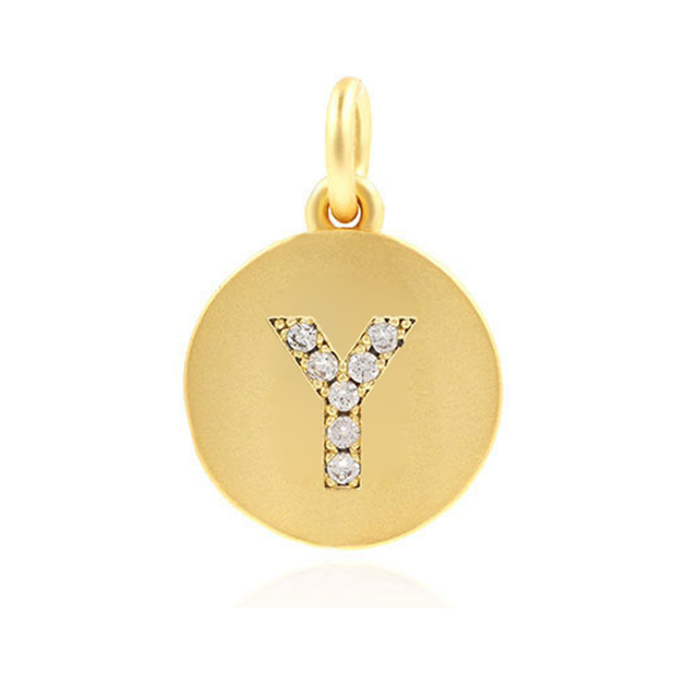 Letter Charms for Jewelry Making Supplies Charm Accessories Finding Diy Bracelet Necklace Earring copper Mosaic CZ 1pcs