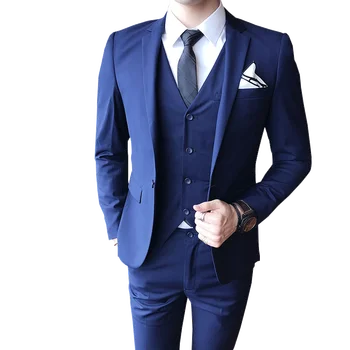

(Blazer Vest Pants) Wedding Occasion Dress suit set 3 piece set Slim high-end custom Formal dress business suit