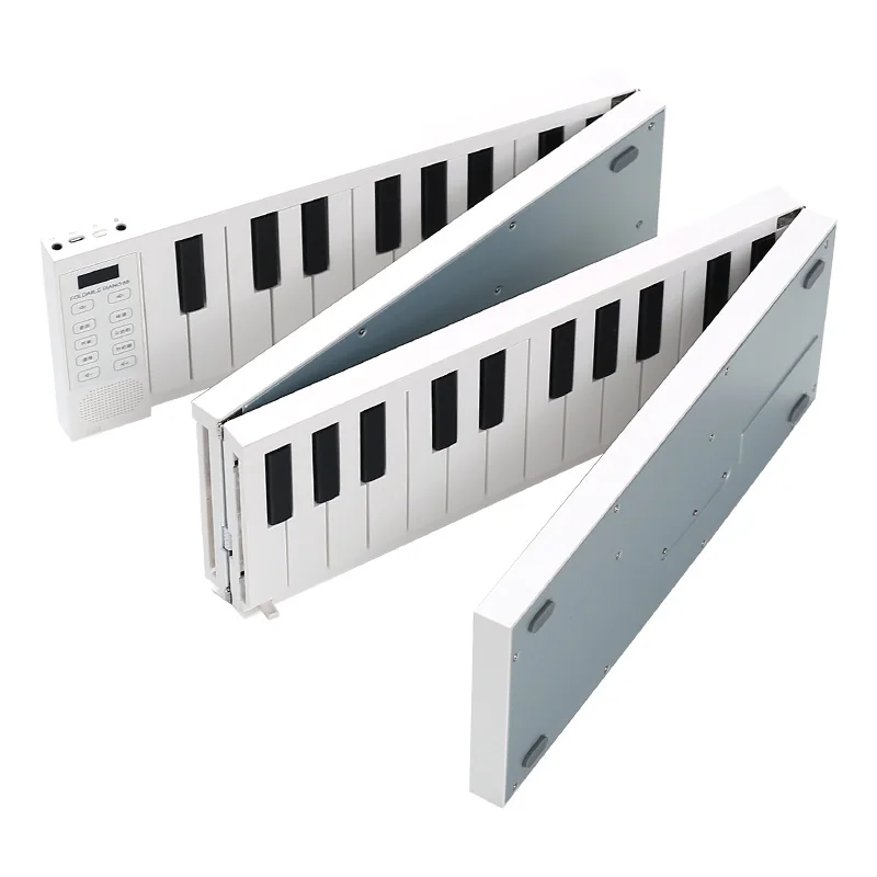 

MIDIPLUS 88 Keys Foldable Electronic Piano Portable Keyboard 128 Tones Dual Speakers Headphone Output with Sustain Pedal New