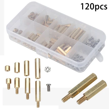 

120Pcs/set Boxed M3 Metric Standoff Spacer PCB Hex Screws Bolts Nuts With Box