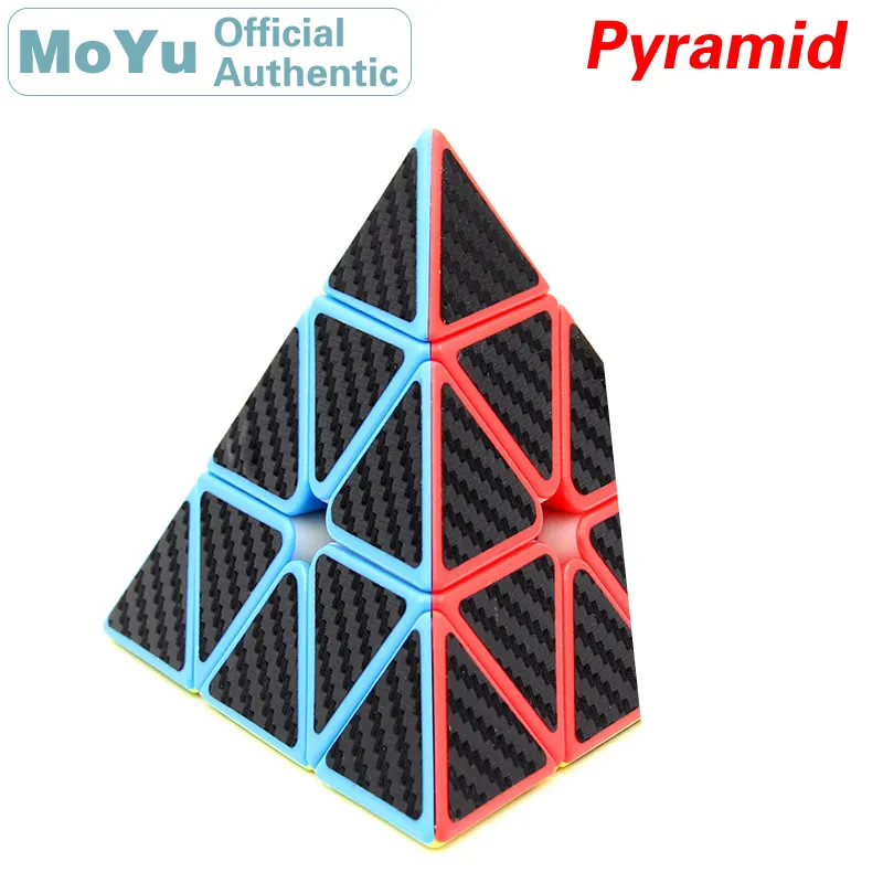 MoYu MeiLong Pyraminxeds, наклейка из углеродного волокна, магический куб, 3x3x3, пирамида Neo speed Cube, головоломка, антистресс, обучающие игрушки