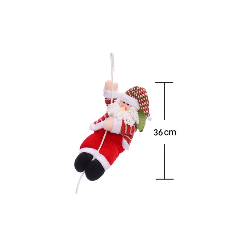 Рождественская подвеска Санта Клаус подвесная кукла лестничная веревка для альпинизма новогодняя елка украшение Рождественская елка подвесное украшение