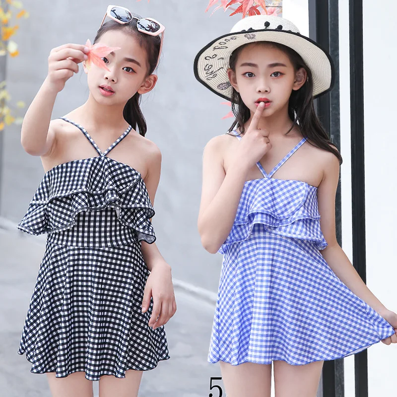 

2019 New Style Children Korean-style Two-piece Swimsuits Skirt CHILDREN'S Swimsuit Hipster Camisole Split Type KID'S Swimwear