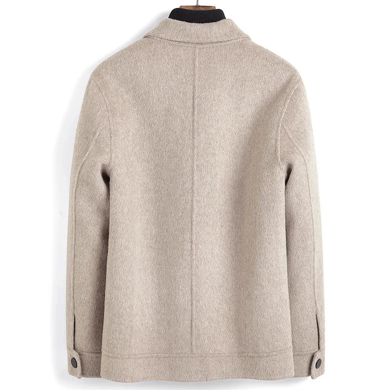 

Men's Wool Coat Spring Autumn Alpaca Cashmere Jacket Men Overcoat Korean Clothes Wool Coats Abrigos Hombre 9920 KJ4293