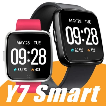 

Y7 Smart Watch Bracelet Blood Pressure Oxygen Sport Tracker Smartwatch Waterproof Heart Rate Monitor Wristband for Men Women