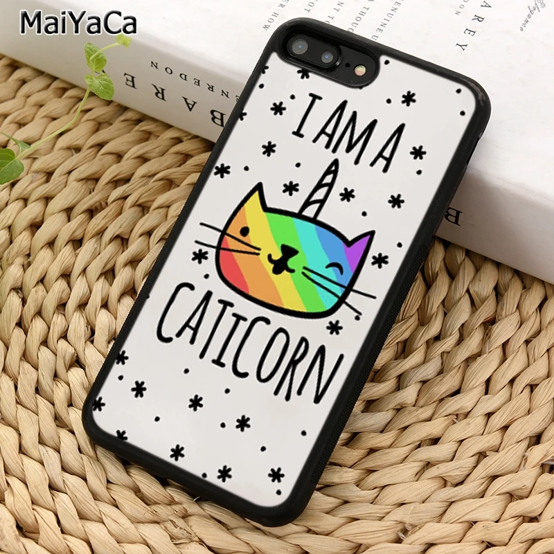 MaiYaCa I AM A CATICORN Phone Case For iPhone 5 6S 7 8 plus 11 12 13 Pro X XR XS Max Samsung Galaxy S6 S7 S8 S9 S10 | Мобильные