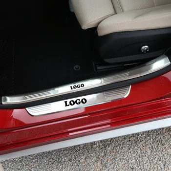 

Car-styling Stainless Inside Door Sill Scuff Plate 4pcs For Mercedes Benz C Class W205 2014-2018