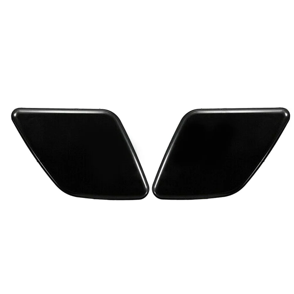 1 pair Bumber headlight cover Plastic Black Car Auto Washer Replacement