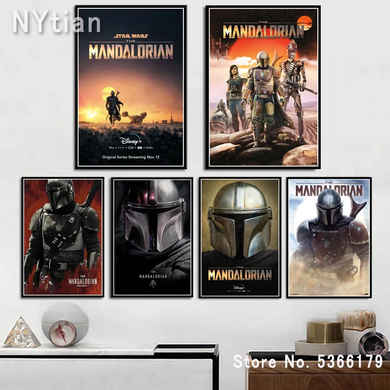 

NT368 Gift Mandalorian TV Series 2019 Movie Star Wars Oil Painting Poster Prints Wall Art Canvas Picture Living Home Room Decor