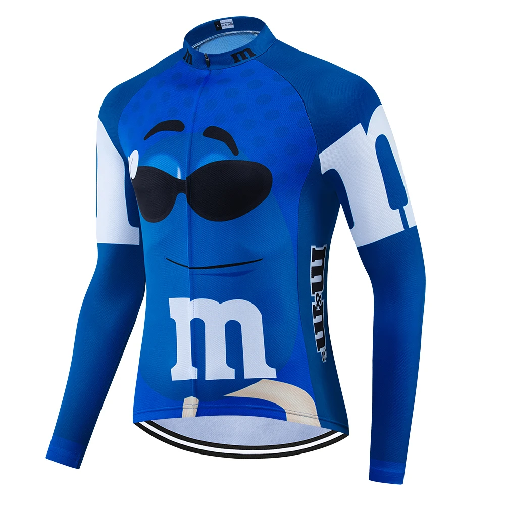 

6 colours Cartoon Men's Long-sleeve Cycling jerseys Spring mountain bike clothes quick-drying breathable bicycle cycling clothes