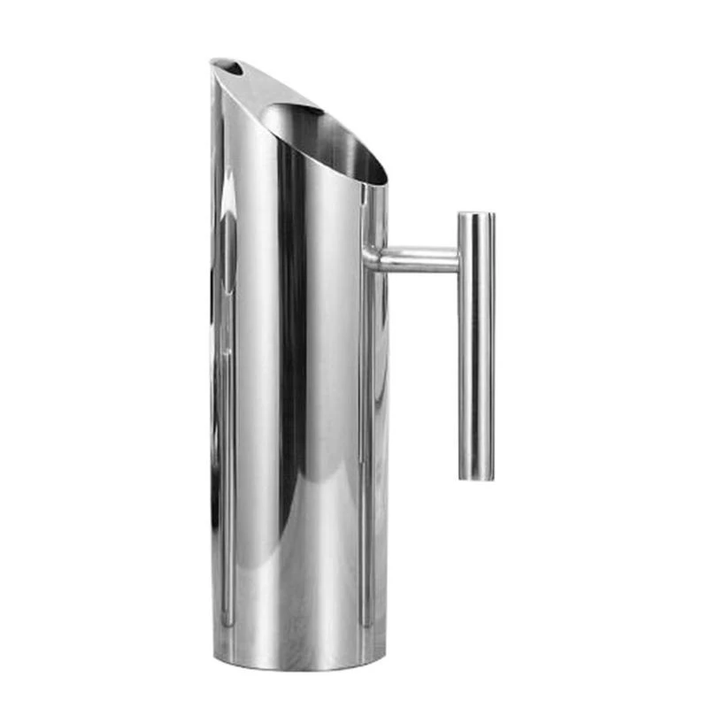 

TOP!-Stainless Steel Water Pitcher With Ice Guard Tea Pot Kettle Jug Cold Beverages Juice Pot Ktv Bar Accessories