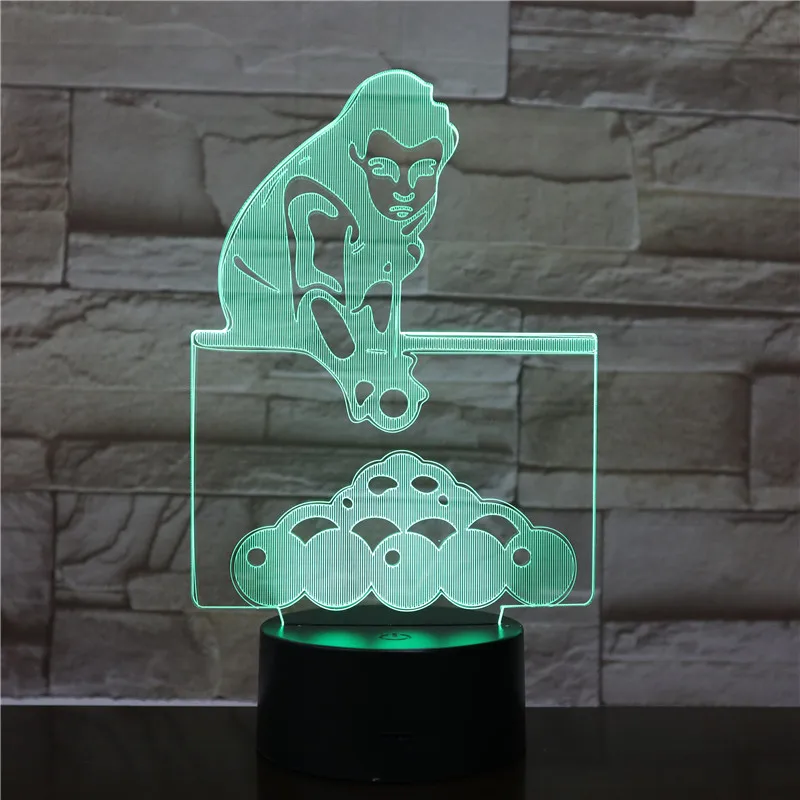 Fast Delivery 3D Lamp The Sport Billiards Battery Powered Personalized Gift for Children Led Night Light Lamp for Holiday Decor