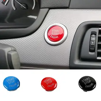 

1Pcs Car Start Button Stickers Automobile START/STOP Cover For BMW Sticker Button Styling Trim Engine Button Car Interior R7U4