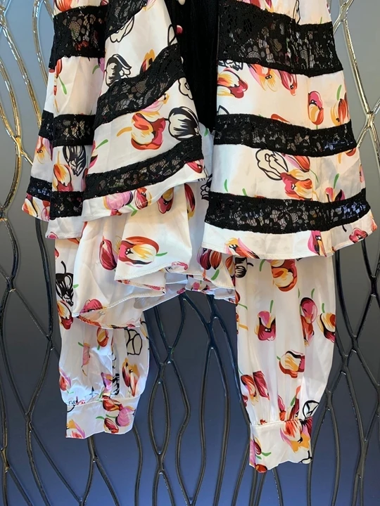 Early autumn new women's wear button-down decorative print matching shoulder-length sleeve jacket 920