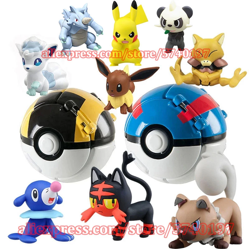 ピカチュウの形をした発光ポケモンフィギュア 漫画の置物 子供向けギフト Action Figures Aliexpress